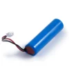 Akku LiFePO4 3,2 V 2000 mAh - Baugröße 18650 mit Stecker weiß