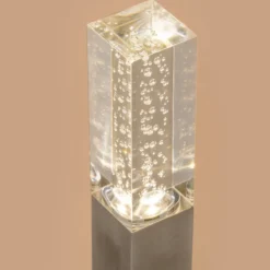 Elegante Standleuchte Bubble Tower 63 cm aus Edelstahl