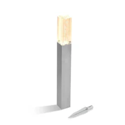 Elegante Standleuchte Bubble Tower 63 cm aus Edelstahl