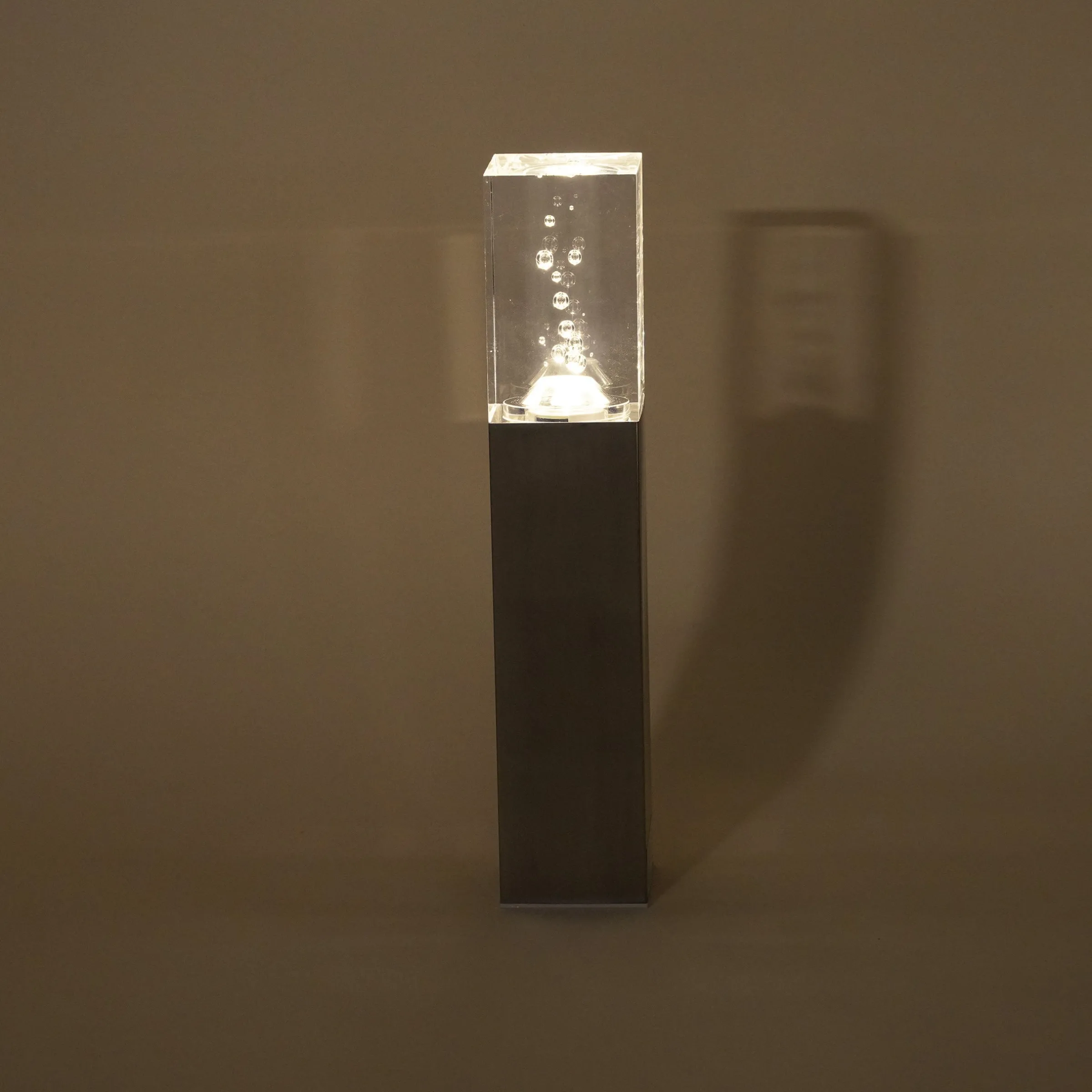 Elegante Standleuchte Bubble Tower 30 cm aus Edelstahl