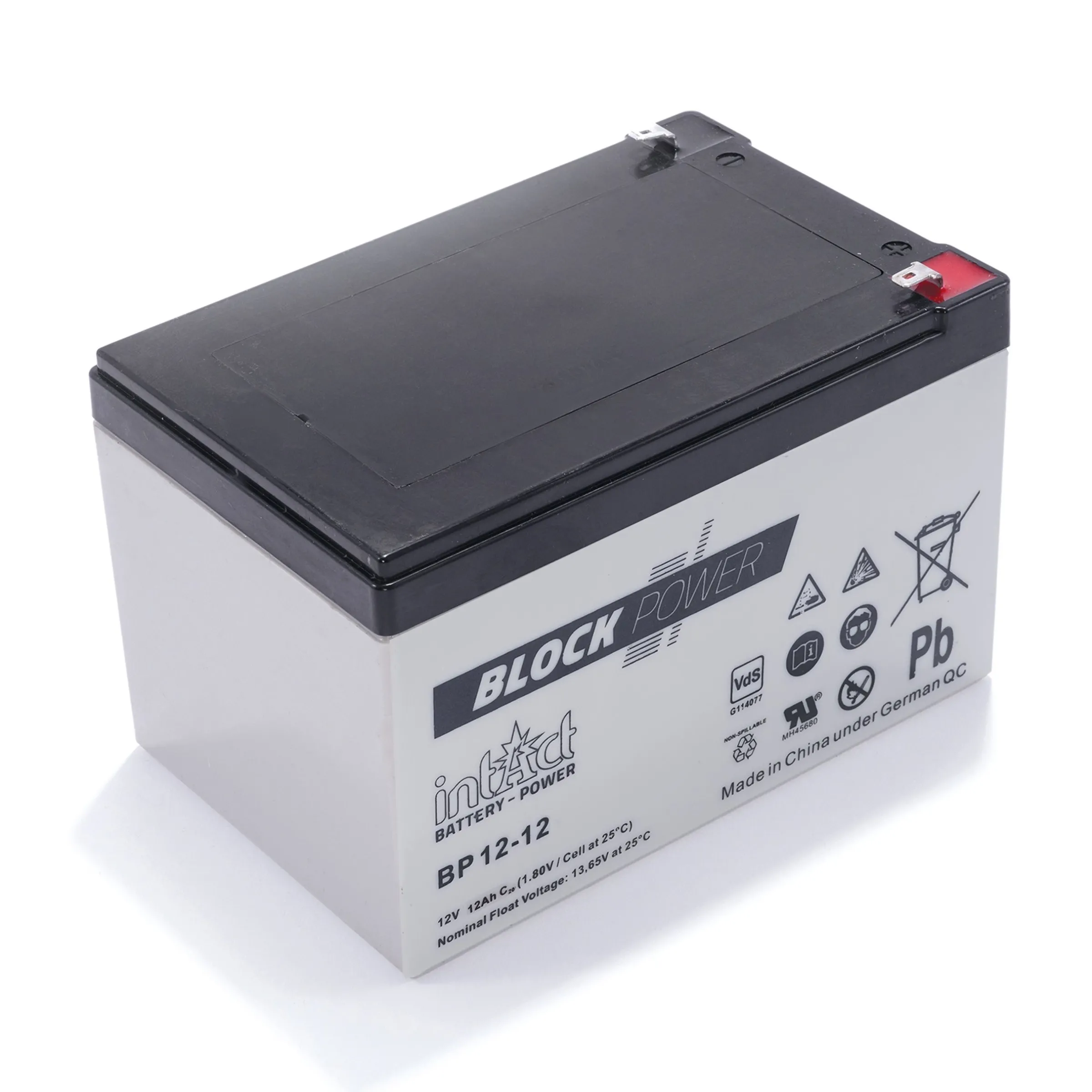 Ersatzakku Pb 12 V / 12 Ah - mit Steckkontakten
