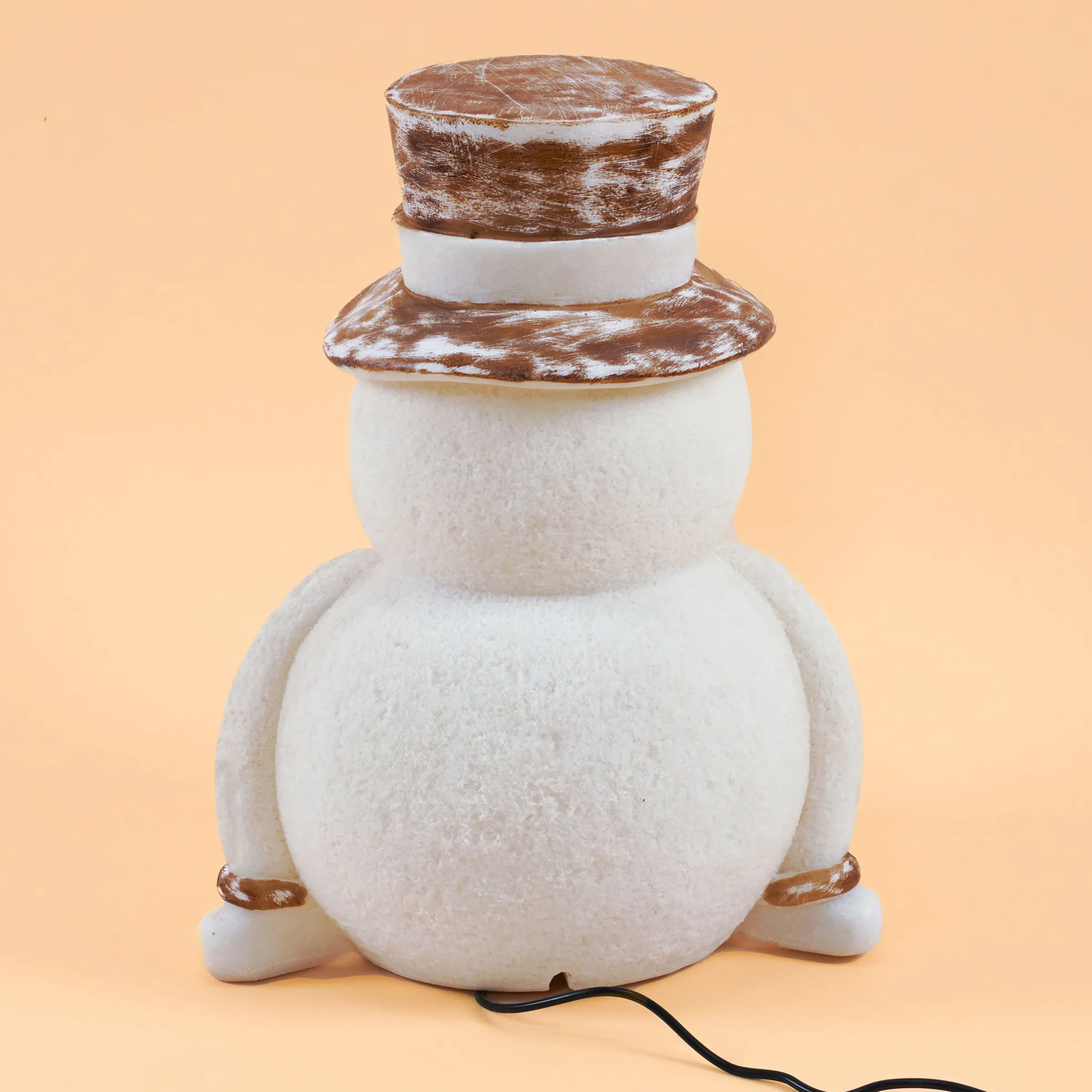 Lächelnder Solar Schneemann Fred