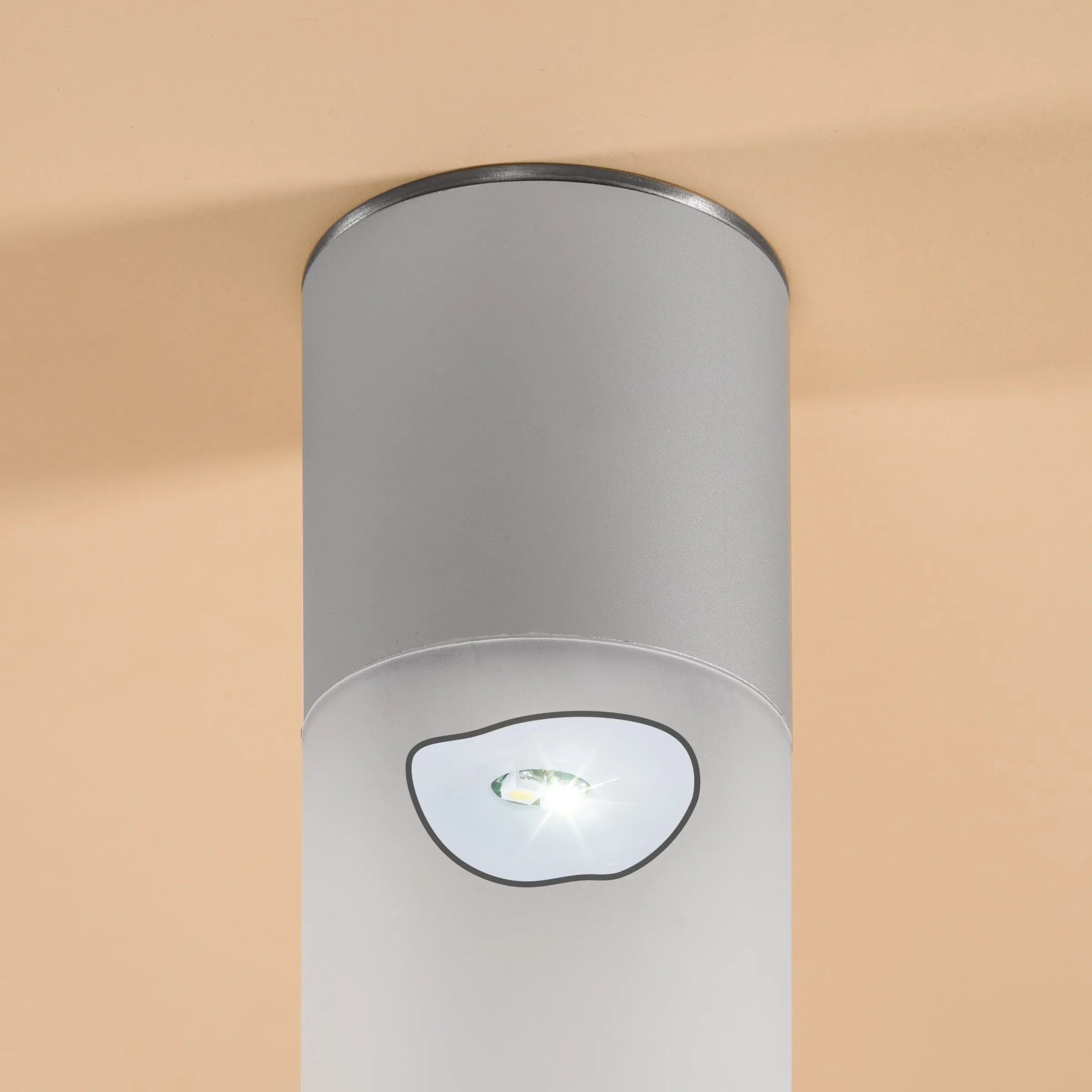 Moderne Solar Standleuchte Pole Light 50 cm DuoColor