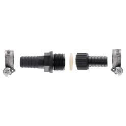 Schlauchverbinder 3/4" - 19 mm, inkl. 2 Schlauchschellen