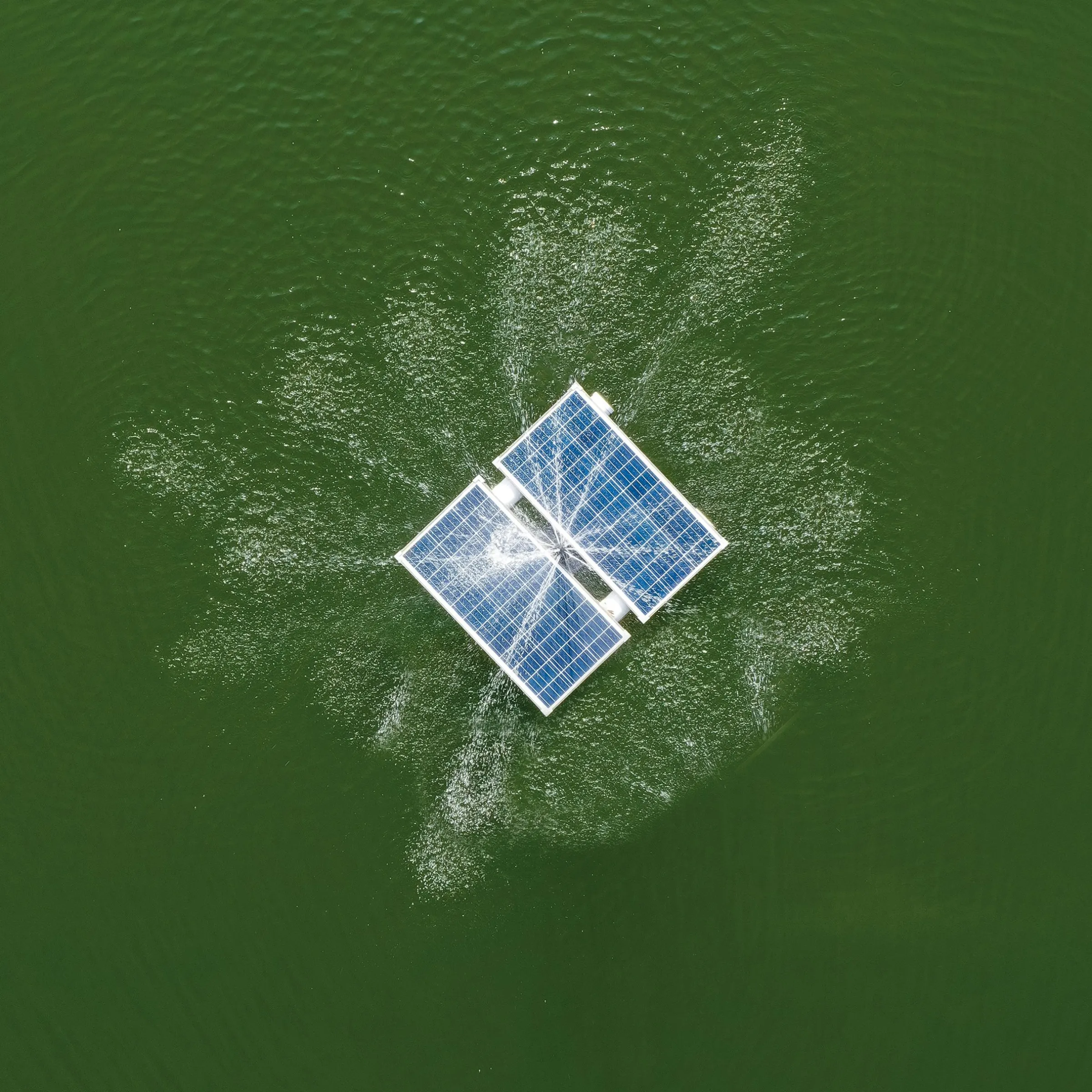 Schwimmender Solar Fischteichbelüfter 160/5000
