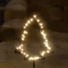 Solar Gartenstecker Weihnachtsbaum mit 60 warmweißen LEDs