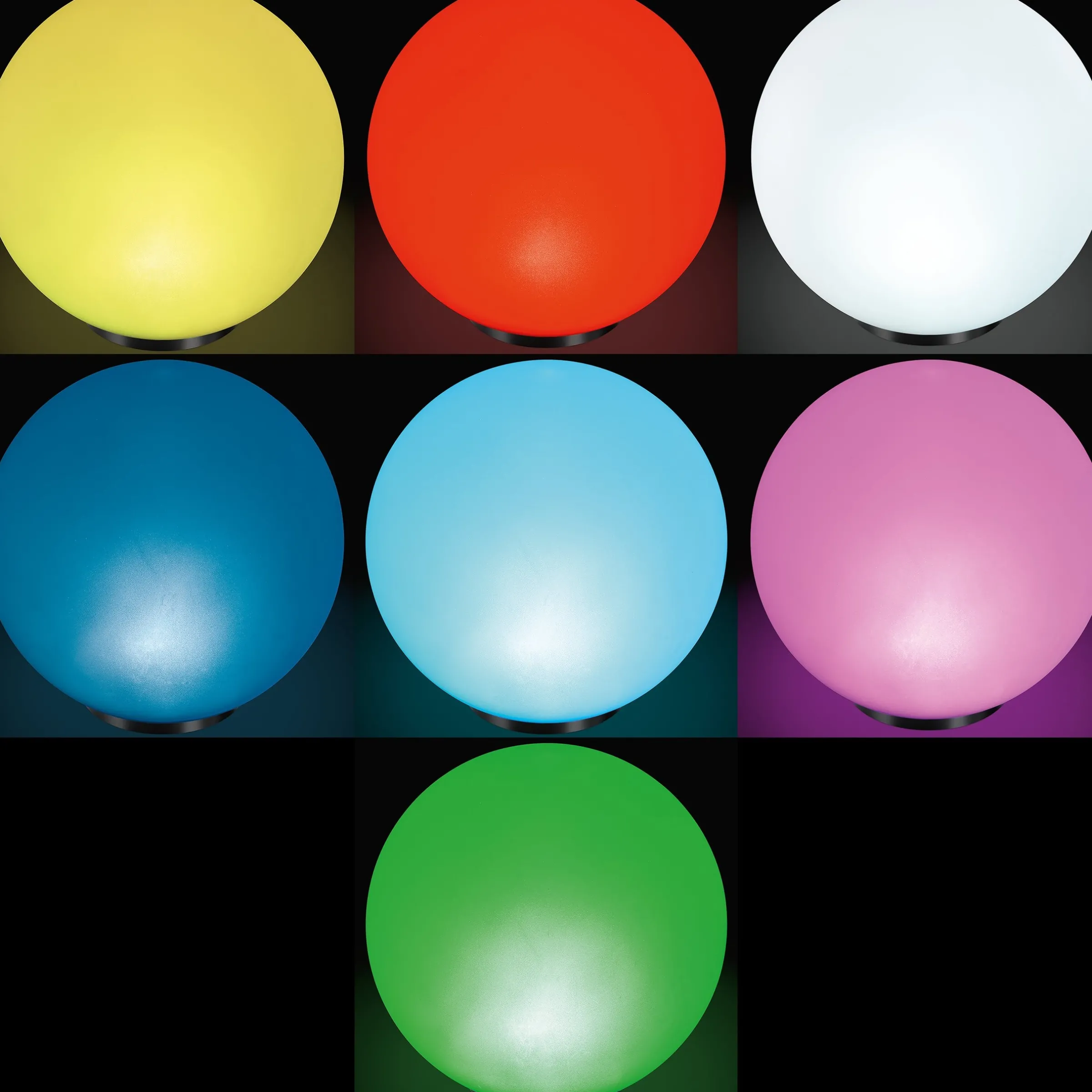 Solarkugel Basic ⌀ 50 cm mit 7 Lichtfarben