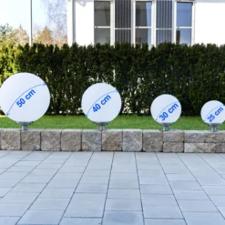 Solarkugel Liana ⌀ 25 cm mit Edelstahlfuß und Fernbedienung