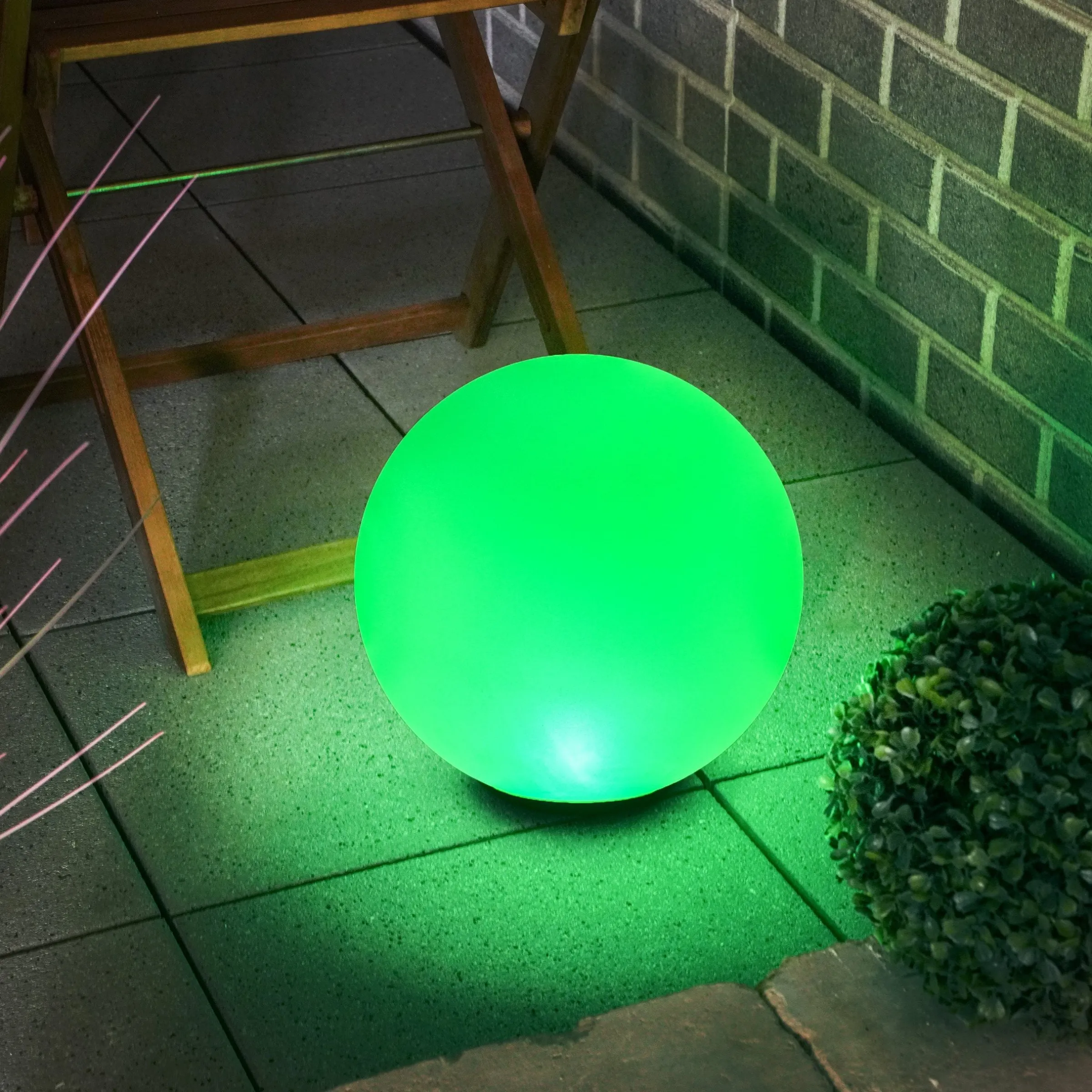 Solarkugel Liana ⌀ 30 cm mit Fernbedienung