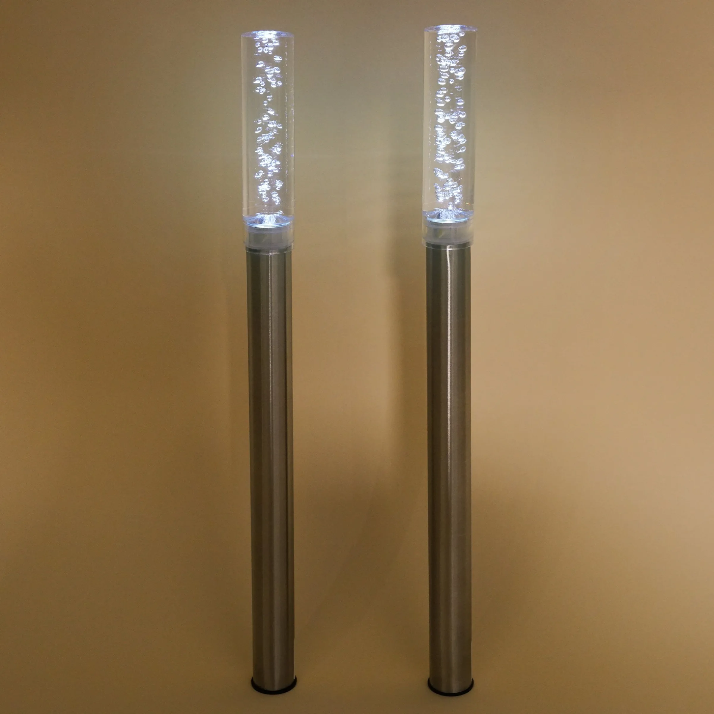 Solar LED Steckleuchtenset Twins 2er Set hellweiß
