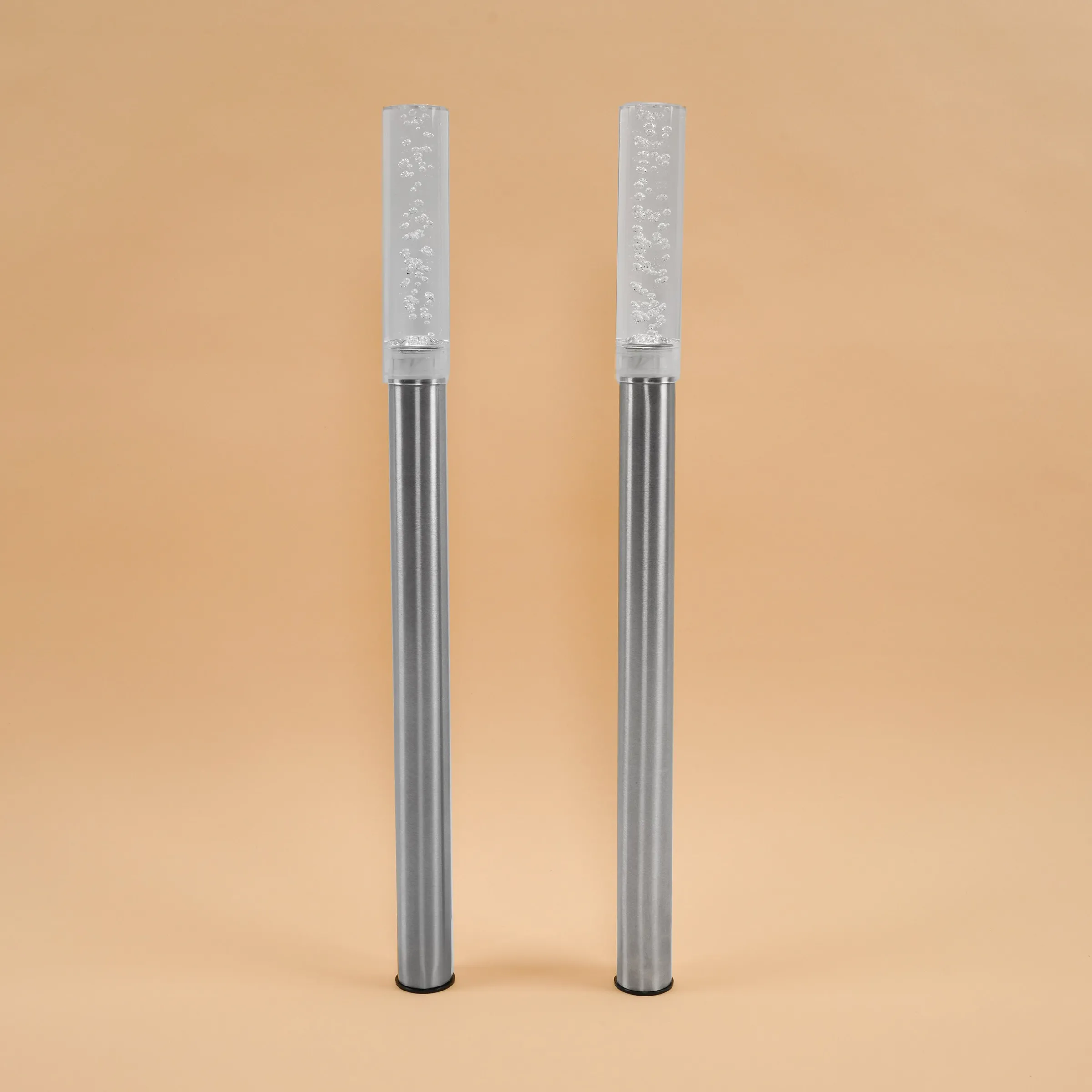 Solar LED Steckleuchtenset Twins 2er Set bernsteinfarben