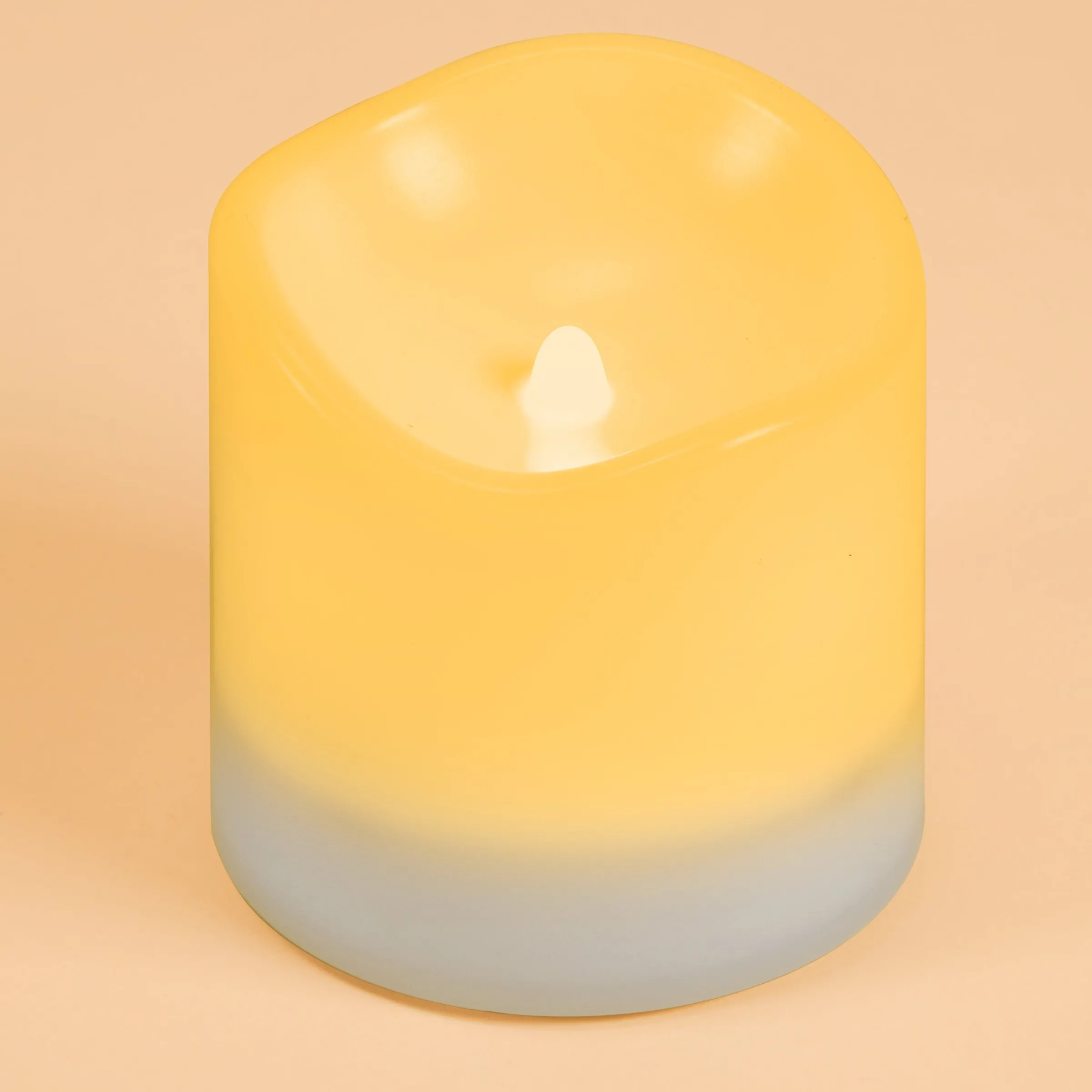 Solar Leuchtkerze Romantica mit Flackereffekt 10,5 x 10 cm