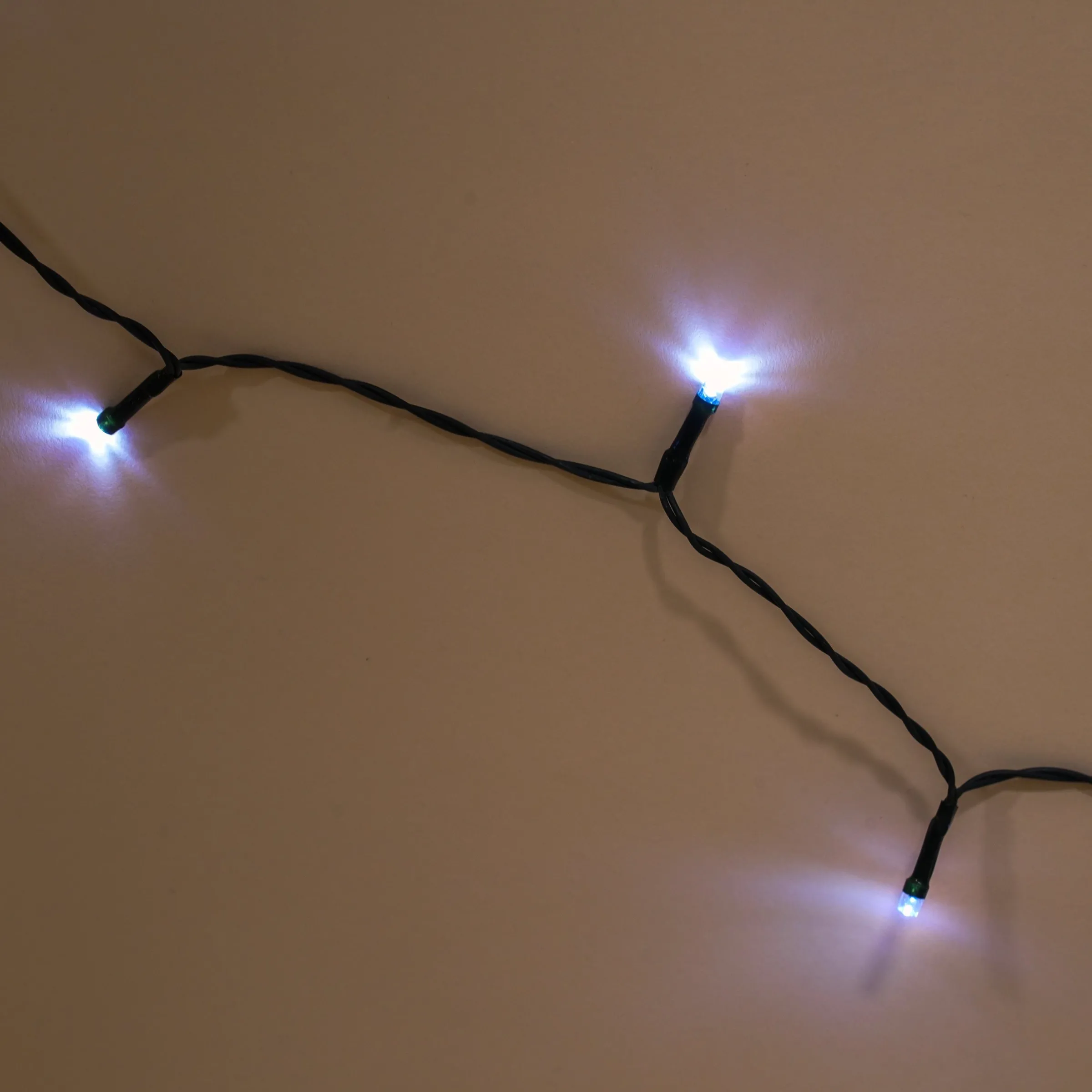 Solar Lichterkette mit 60 kaltweißen LEDs