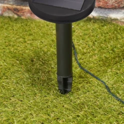 Solar Lichterkette mit 60 kaltweißen LEDs
