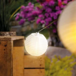 Solar Lichterkette mit 20 Lampions