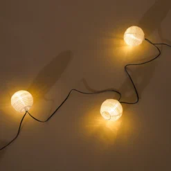 Solar Lichterkette mit 20 Lampions