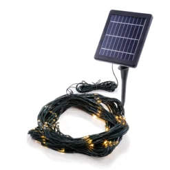 Solar Lichternetz mit 144 warmweißen LEDs