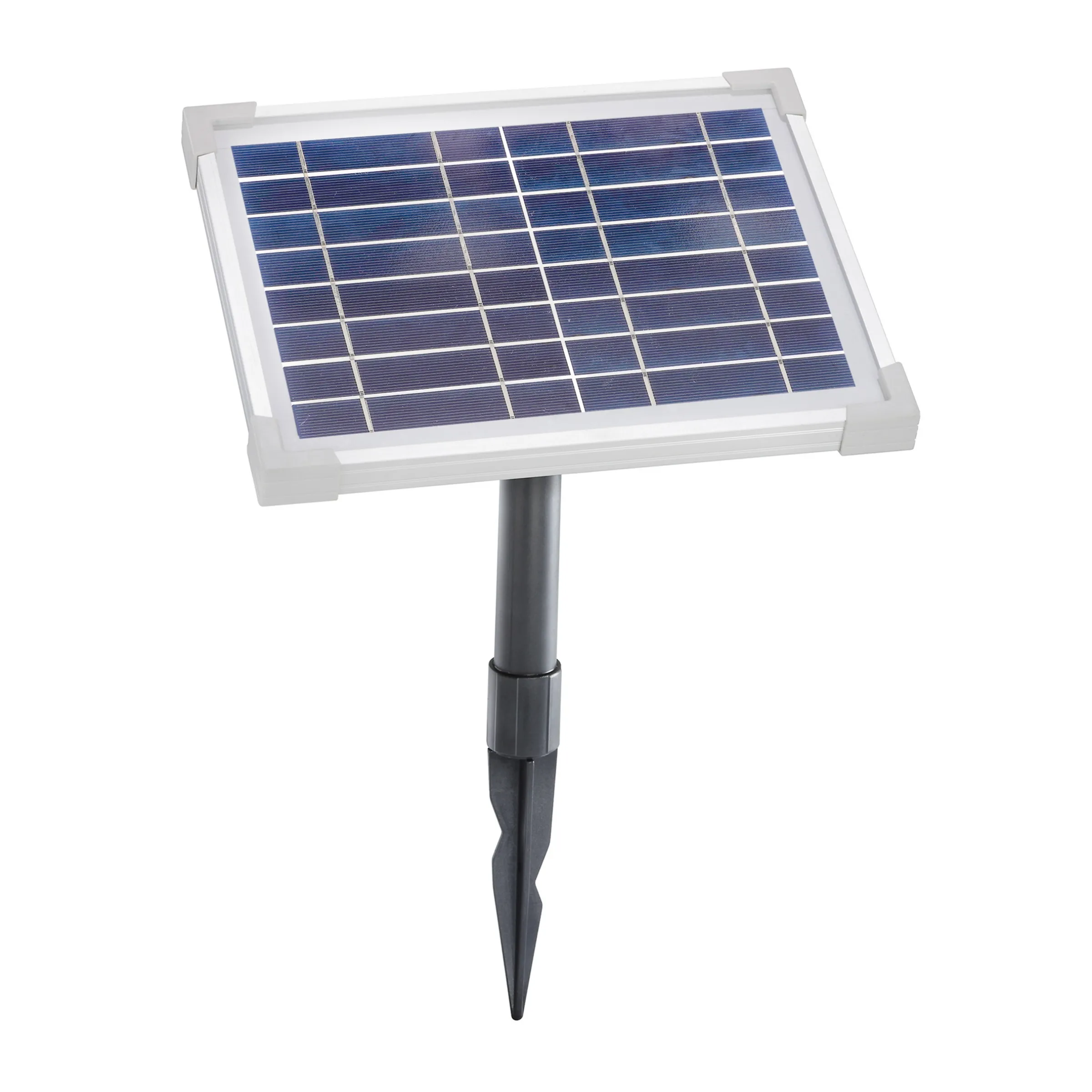 Solarmodul 5 Wp / 8 V mit Stecker 2-polig rund