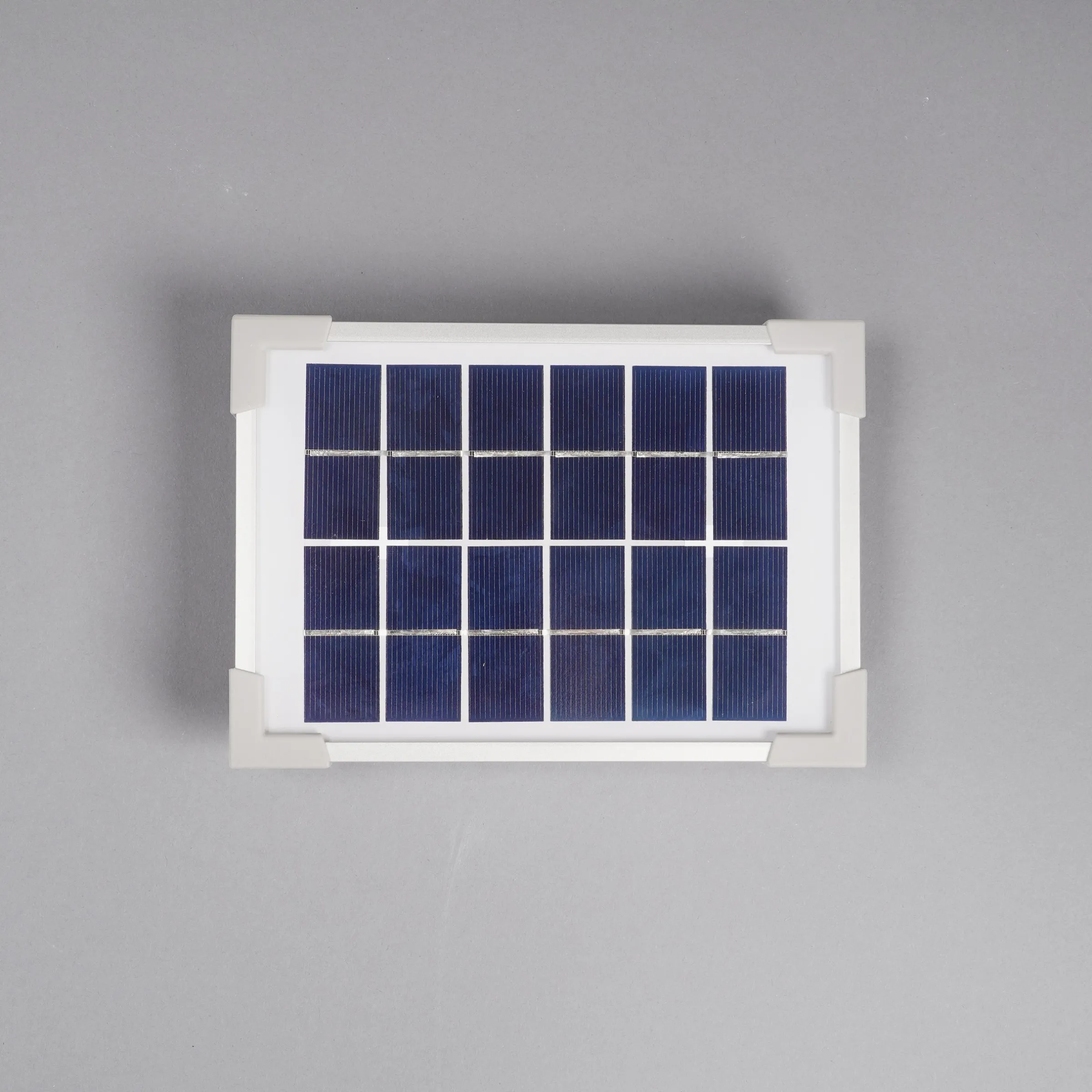 Solarmodul 2 Wp / 6 V mit Stecker 2-polig rund - neues Modell