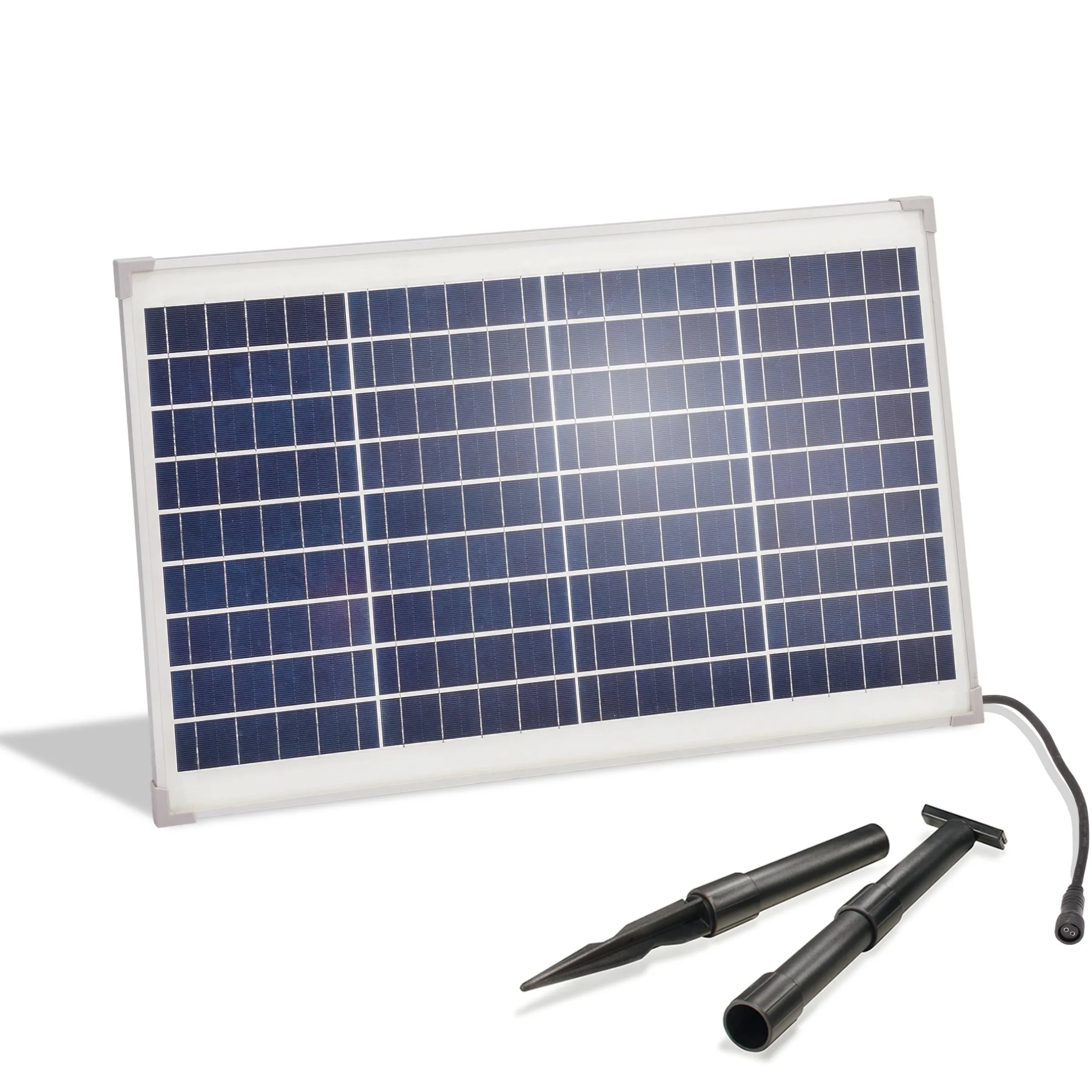 Solarmodul 35 Wp / 18 V mit Stecker 2-polig groß