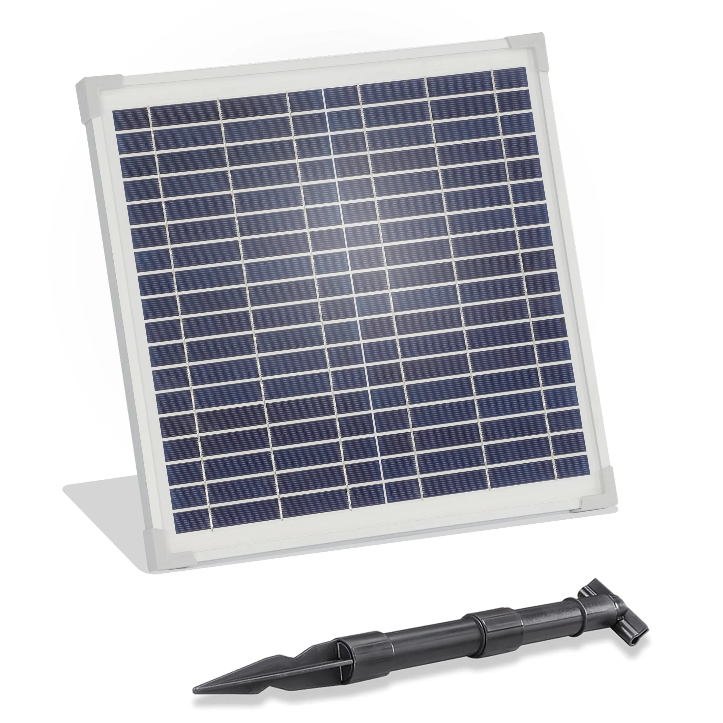 Solarmodul 15 Wp / 18 V mit Stecker 2-polig klein - neues Modell