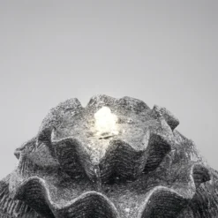Solar Muschelbrunnen mit LED-Beleuchtung