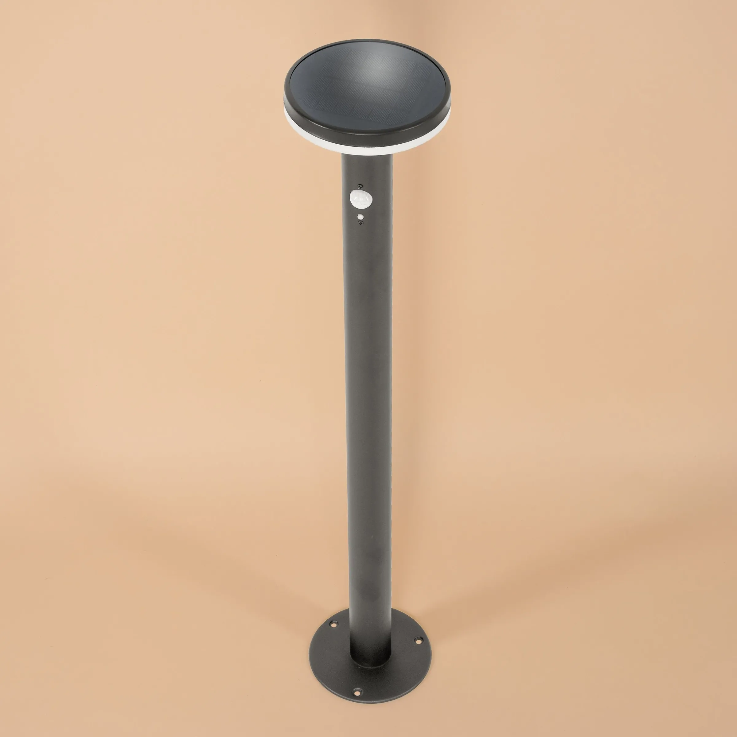 Solar PIR-Standleuchte Mia 85 cm in schwarz