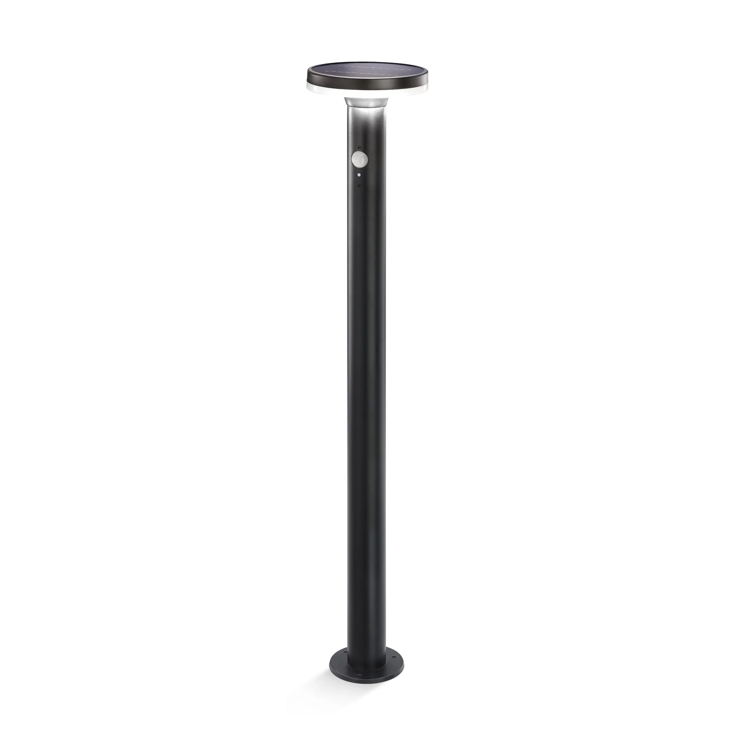 Solar PIR-Standleuchte Mia 85 cm in schwarz