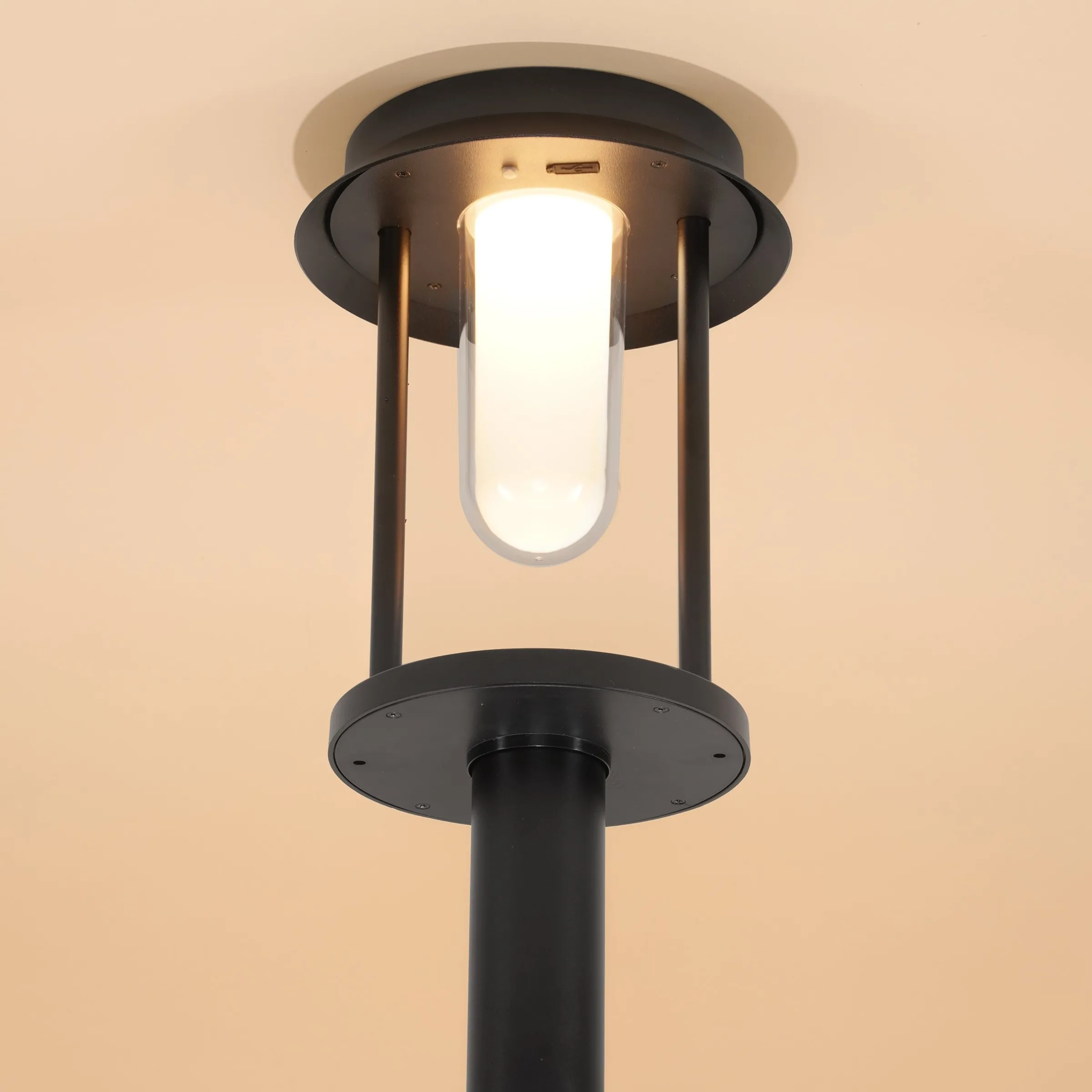 Solar Pollerleuchte Svenja 73 cm, schwarz