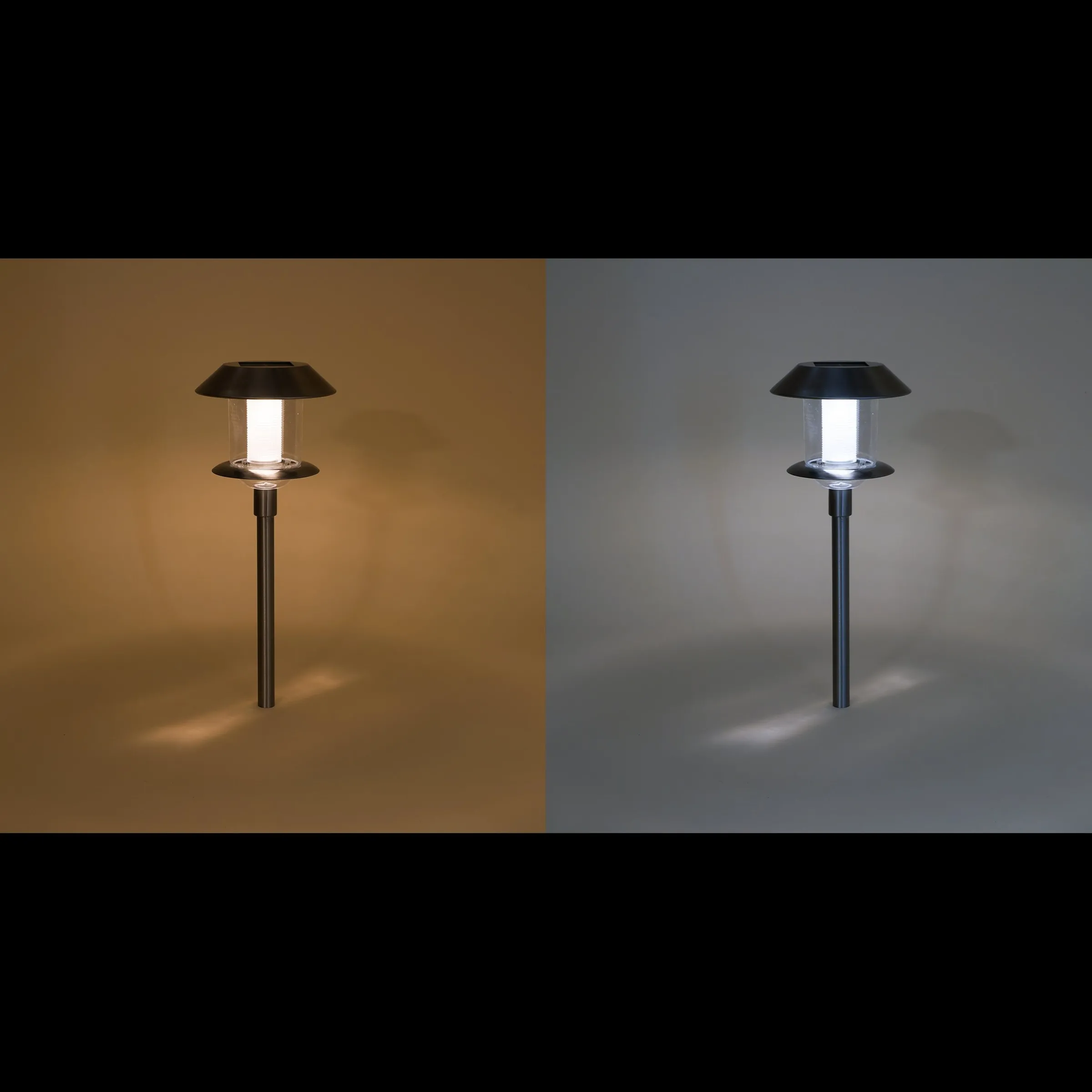 Solar Stableuchte Swing 38 cm DuoColor Edelstahl