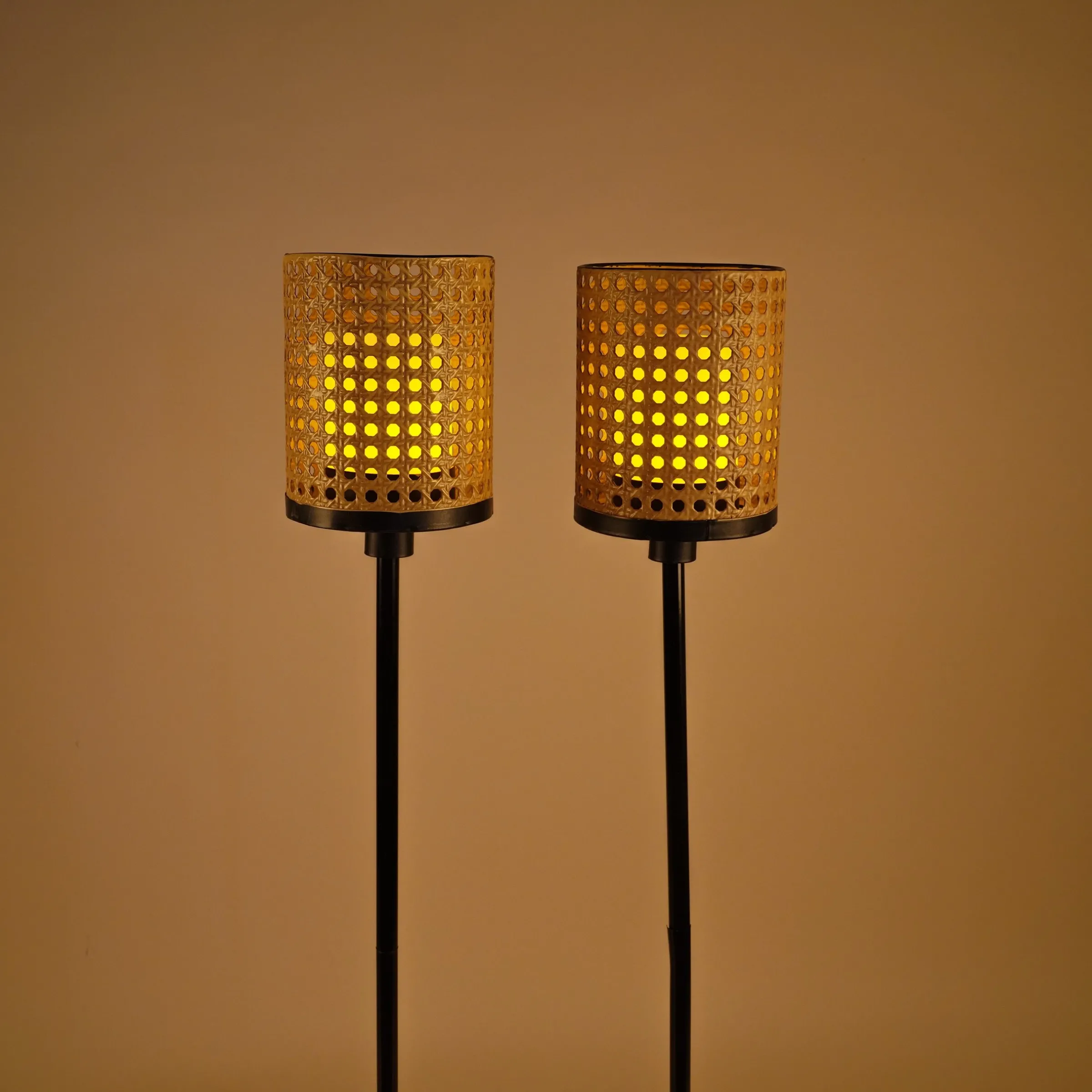Solar Stab-Windlichter Samoa im 2er-Set