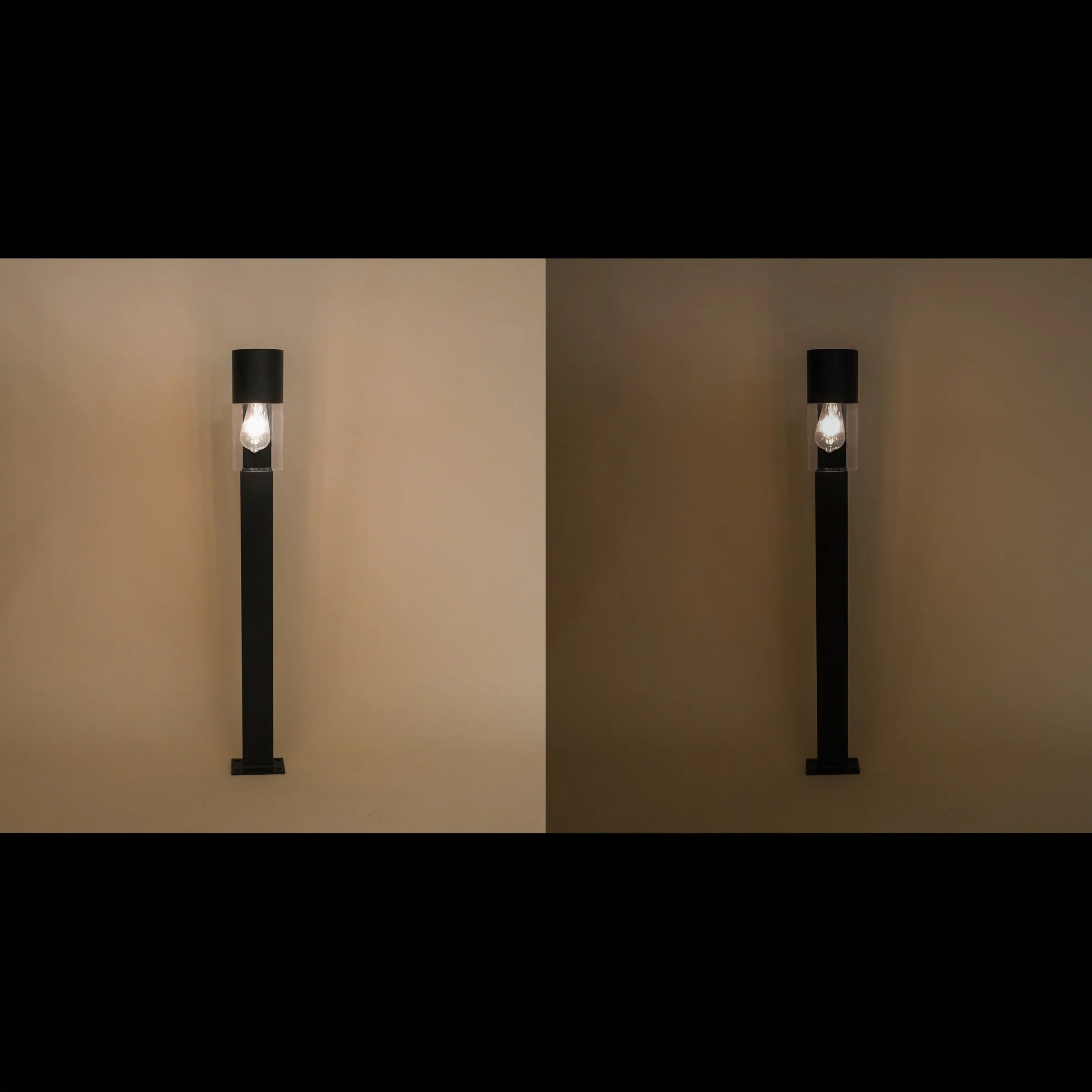 Solar Standleuchte Viola 100 cm mit LED-Glühbirne
