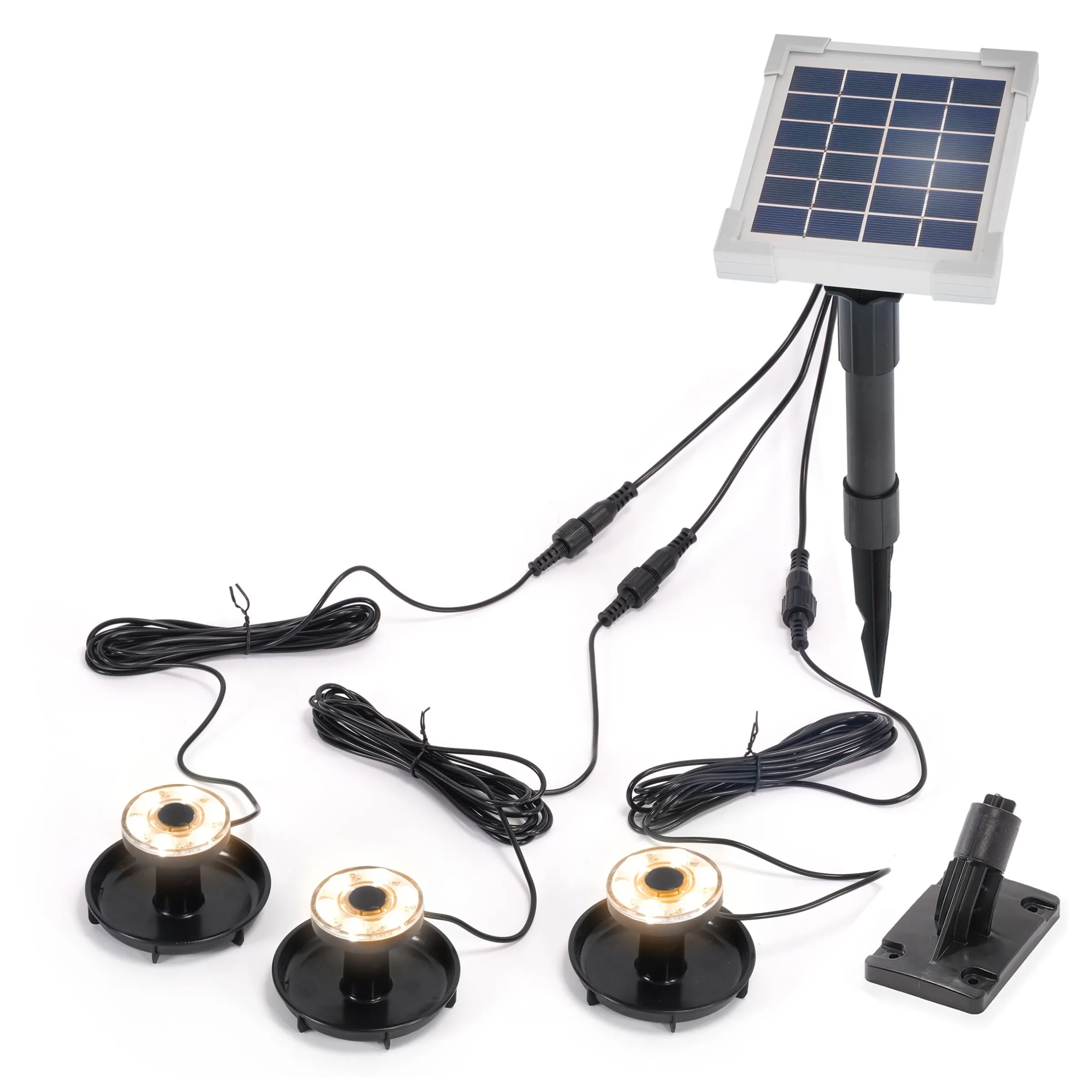 Solarstrahler Multispot Basic mit 3 Strahlern, 60 lm warmweiß