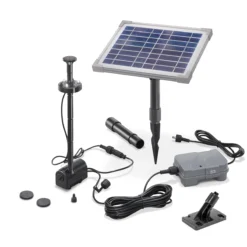 Solar Teichpumpenset 5/160 mit 1,5 Ah LiFePO4 Akkuspeicher