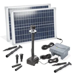 Solar Teichpumpenset 50/1400 mit 7,8 Ah LiFePO4 Akkuspeicher