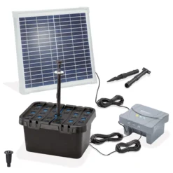 Solar Unterwasserfilter-Set 15/550 mit 4 Ah LiFePO4-Akkuspeicher