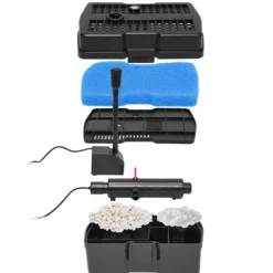 Solar UV-Unterwasserfilter-Set 12/800 mit 4 Ah Li-Ion-Akkuspeicher