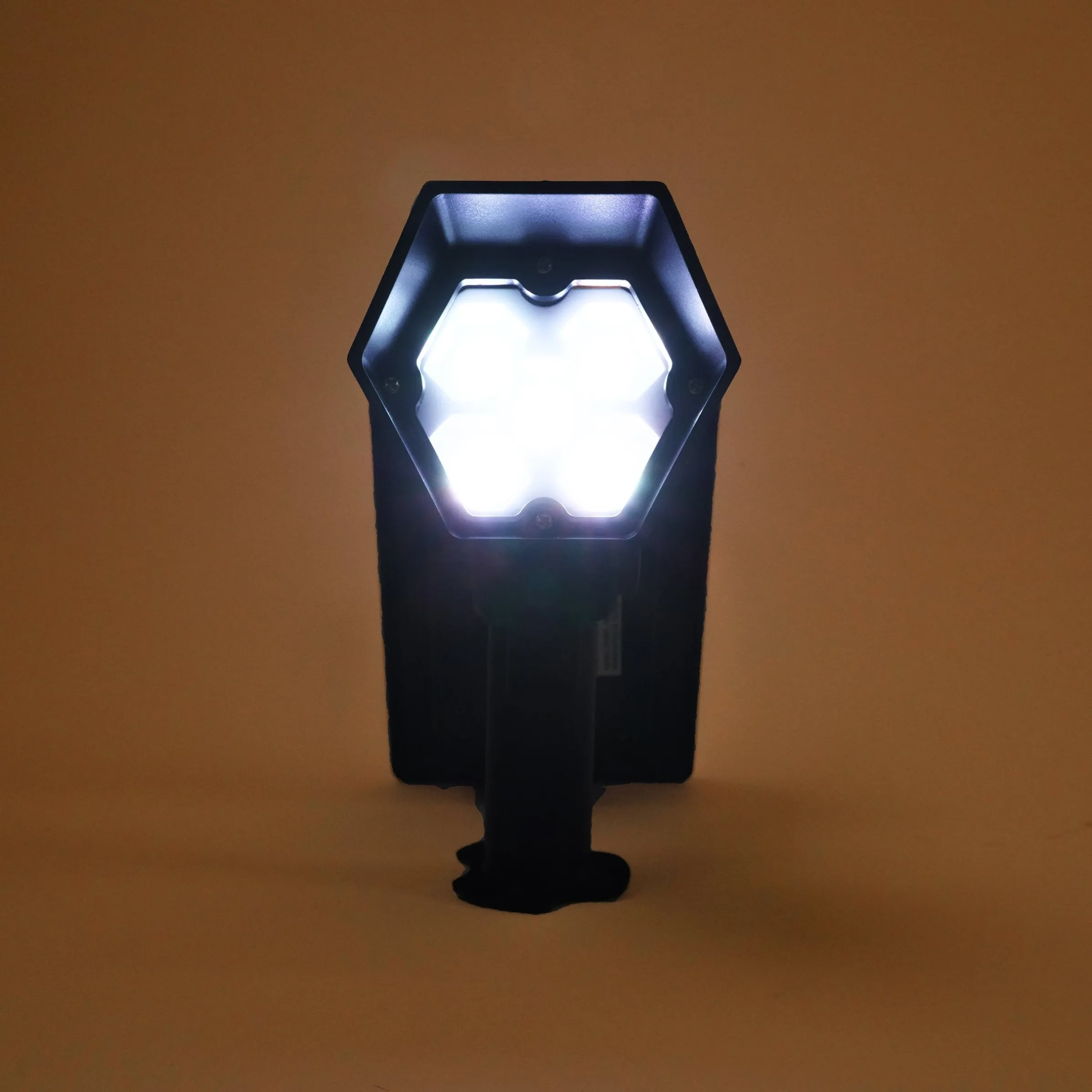 Solar Wand- und Bodenstrahler kalt weiß aus Kunststoff