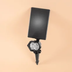 Solar Wand- und Bodenstrahler kalt weiß aus Kunststoff