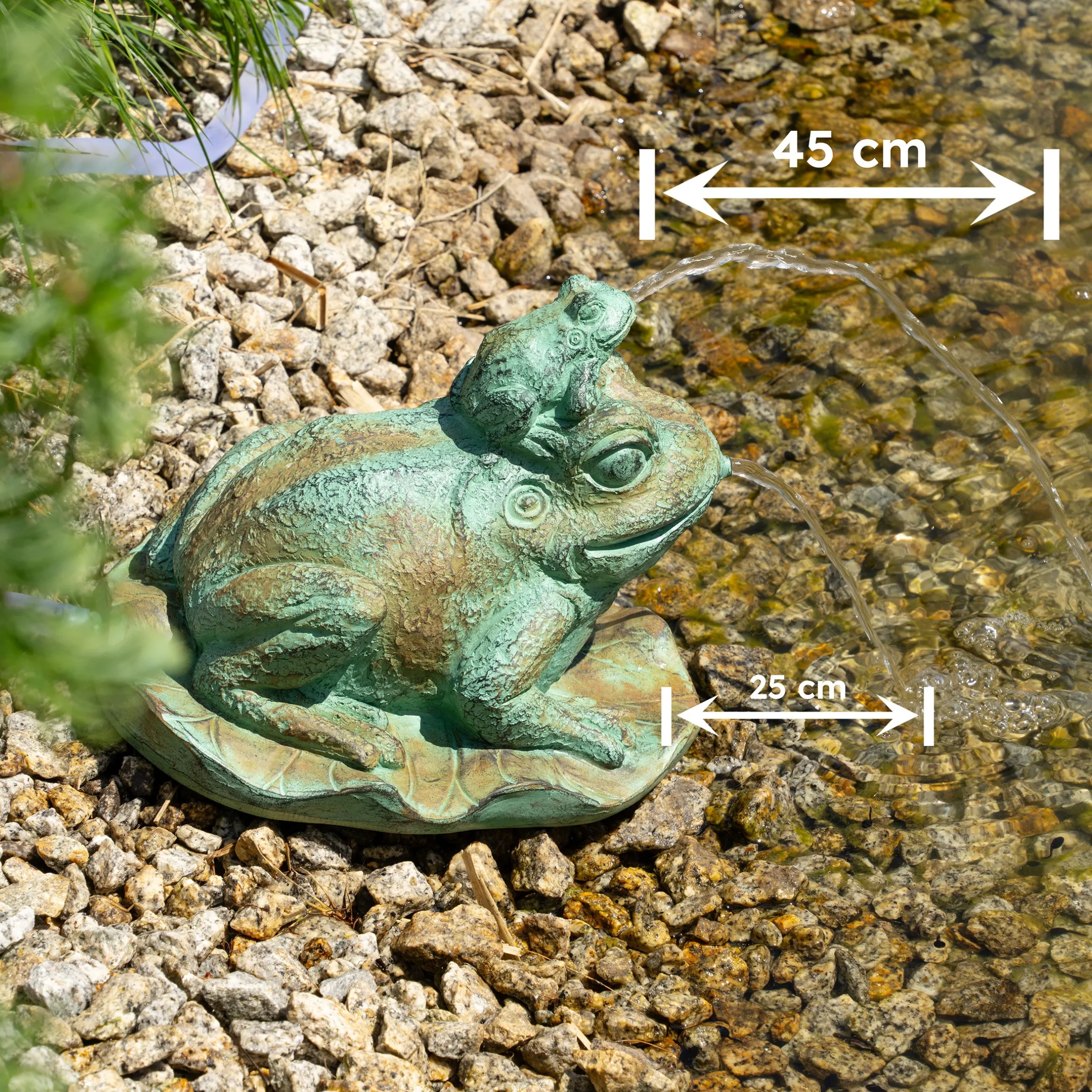Solar Wasserspeierset Frosch Bruno & Pip