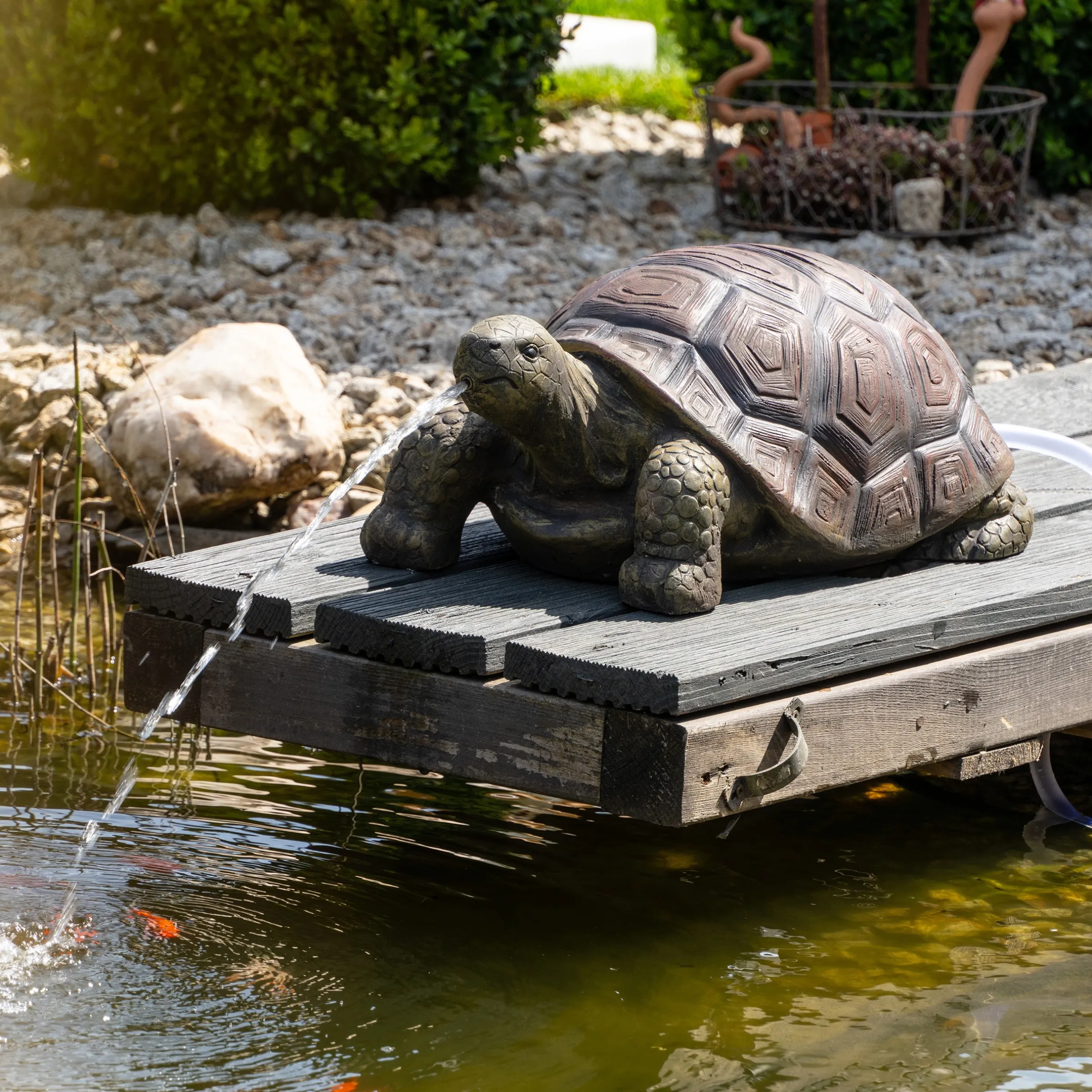 Solar Wasserspeierset Schildkröte Maru