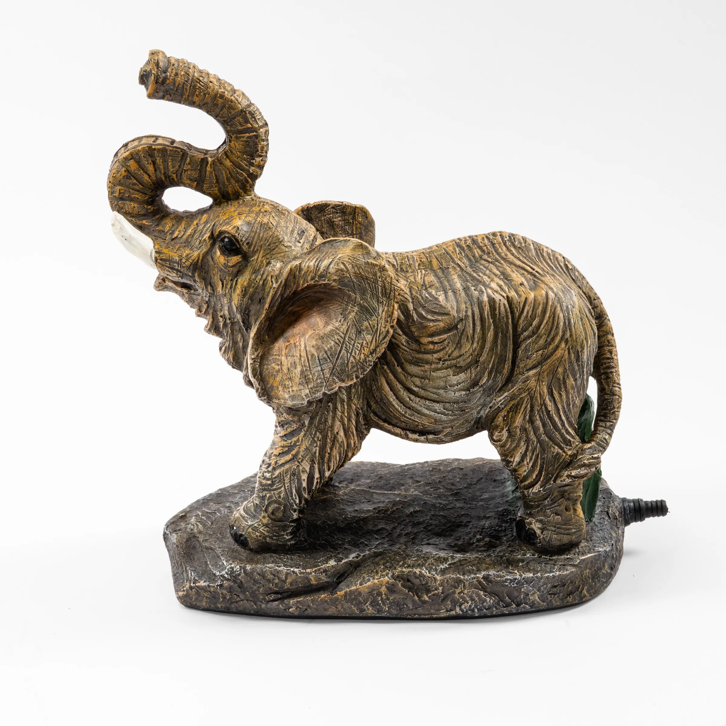 Solar Wasserspeierset stehender Elefant Temba