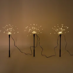Solar Wunderkerzen im 3er-Set mit 180 LEDs