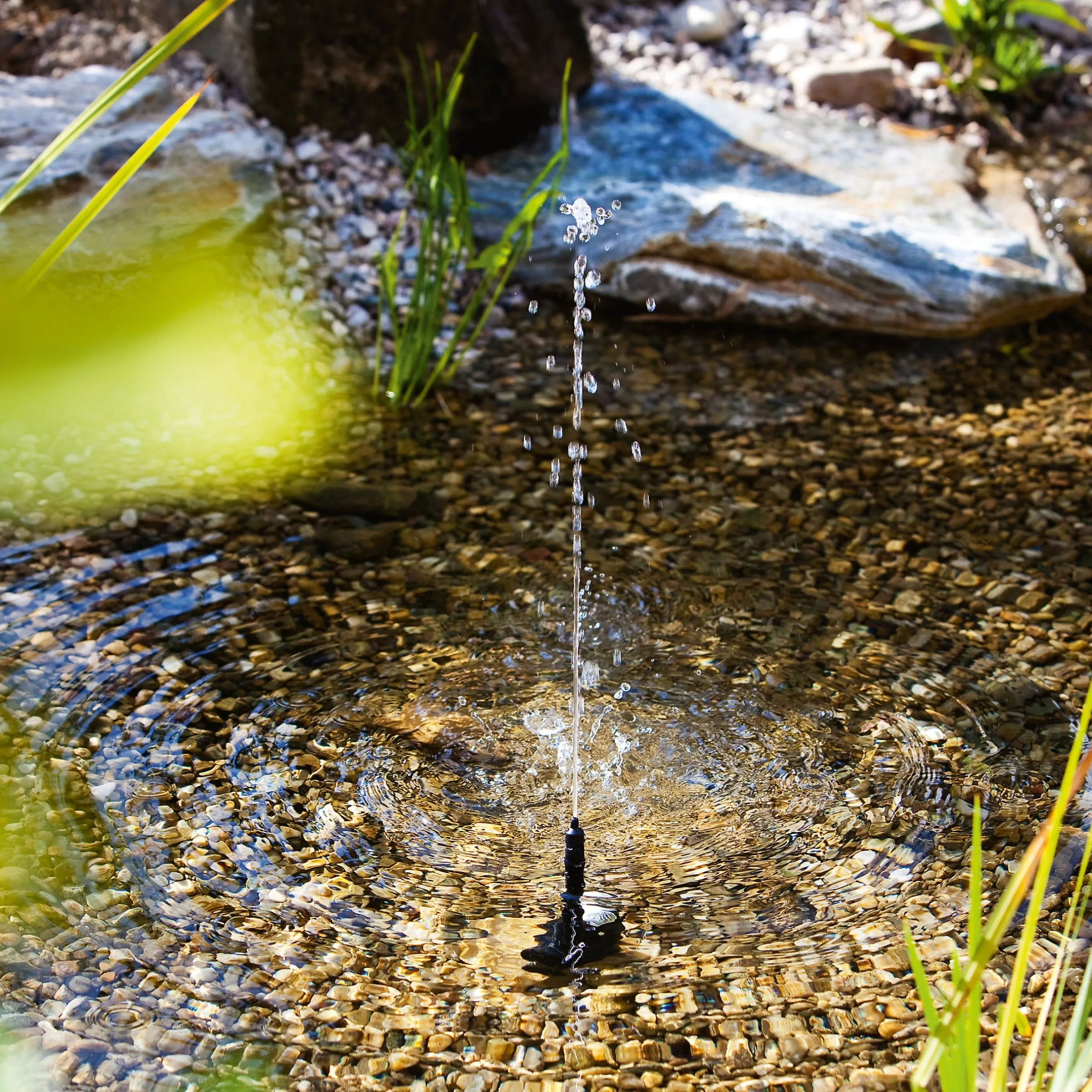Teichpumpe Fontana mit Sprinklerset