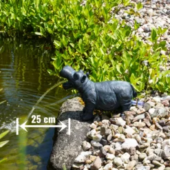 Wasserspeier-Figur Flusspferd Hippo