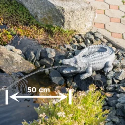 Wasserspeier-Figur Krokodil Klaus