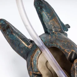 Wasserspeier-Figur liegender Frosch