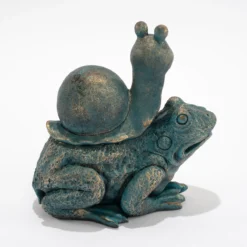 Wasserspeier-Figur Max und Moritz im Altkupfer-Design