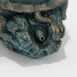 Wasserspeier-Figur Schildkröte Marlies im Altkupfer-Design