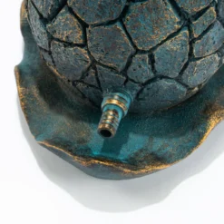 Wasserspeier-Figur Schnecke Emilius im Altkupfer-Design